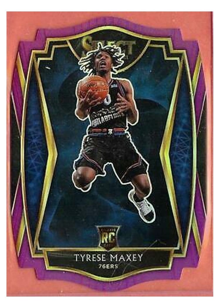 2020-21 Panini Select Base Set Tyrese Maxey #174 card
