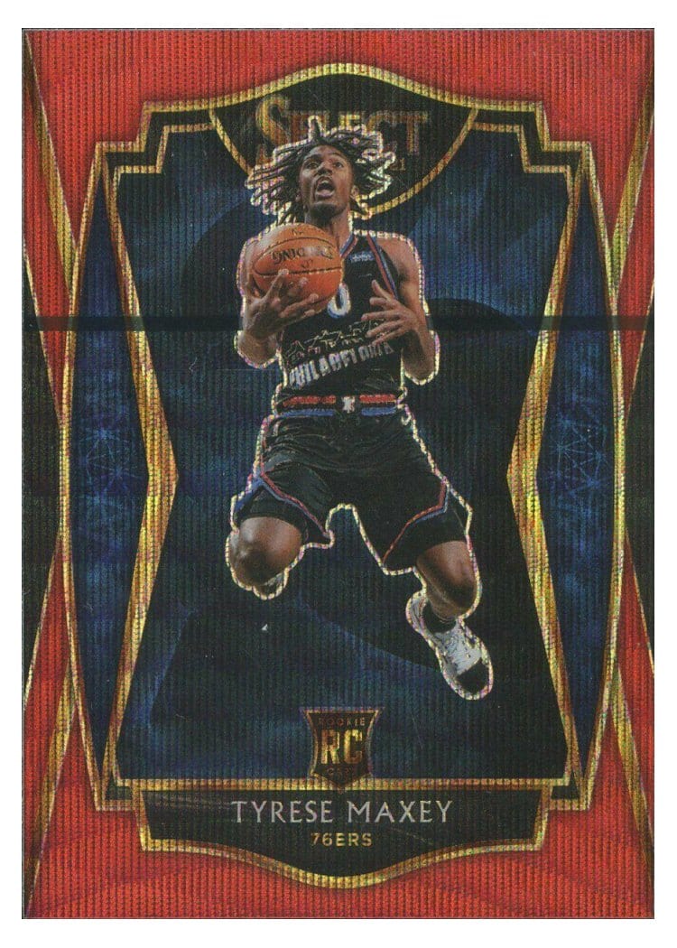 2020-21 Panini Select Base Set Tyrese Maxey #174 card