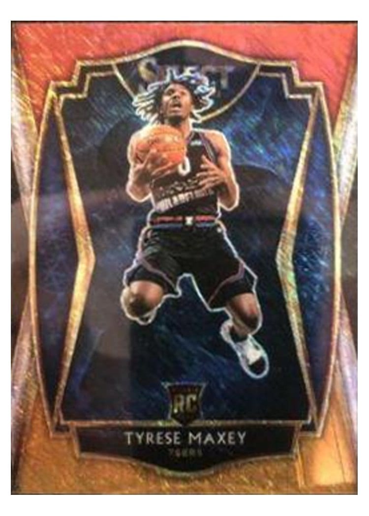 2020-21 Panini Select Base Set Tyrese Maxey #174 card