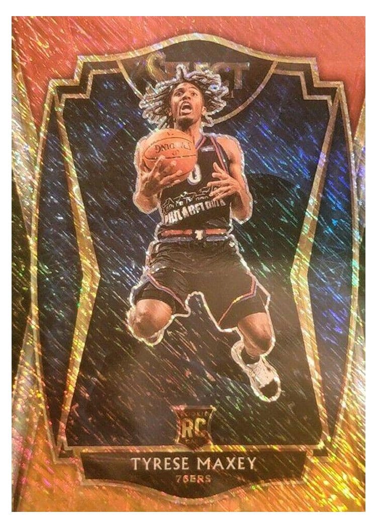 2020-21 Panini Select Base Set Tyrese Maxey #174 card