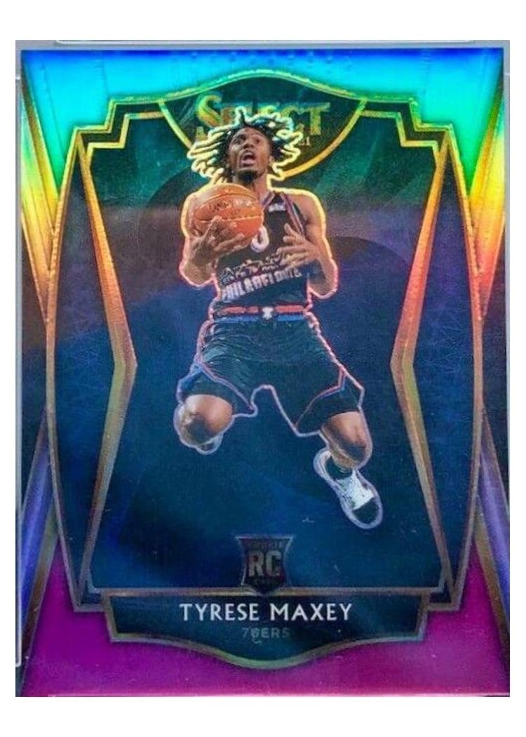 2020-21 Panini Select Base Set Tyrese Maxey #174 card