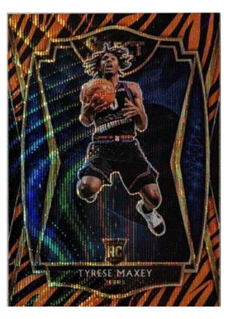 2020-21 Panini Select Base Set Tyrese Maxey #174 card