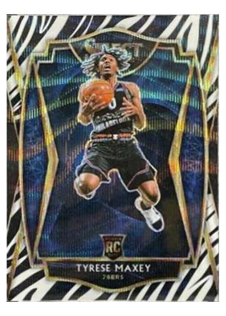 2020-21 Panini Select Base Set Tyrese Maxey #174 card