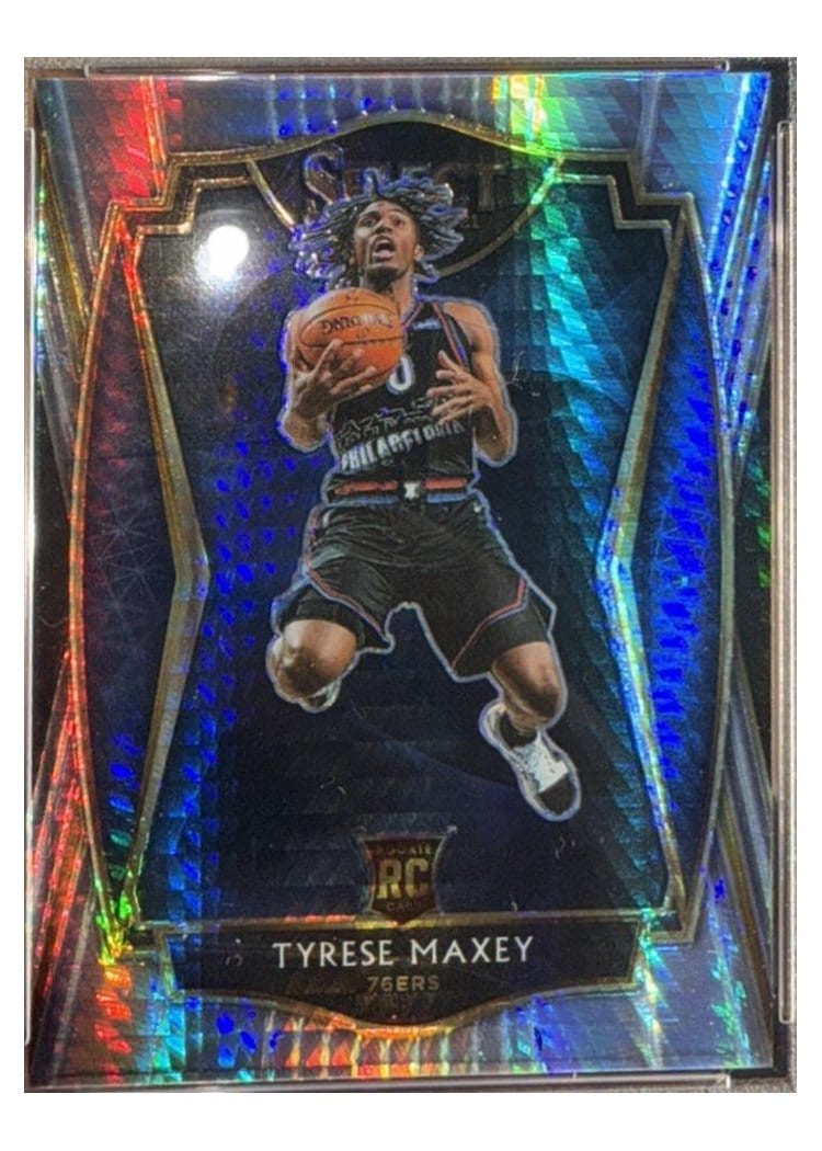 2020-21 Panini Select Base Set Tyrese Maxey #174 card