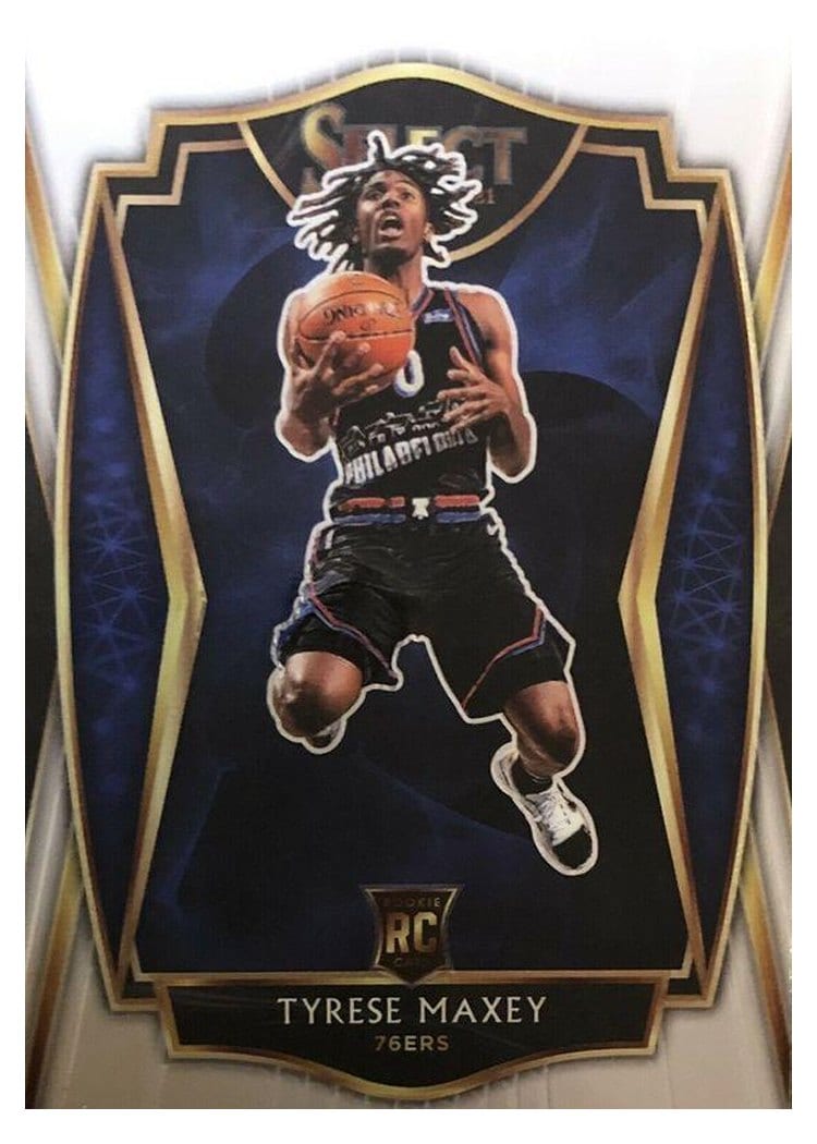 2020-21 Panini Select Base Set Tyrese Maxey #174 card