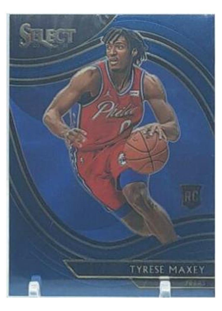 2020-21 Panini Select Base Set Tyrese Maxey #280 card