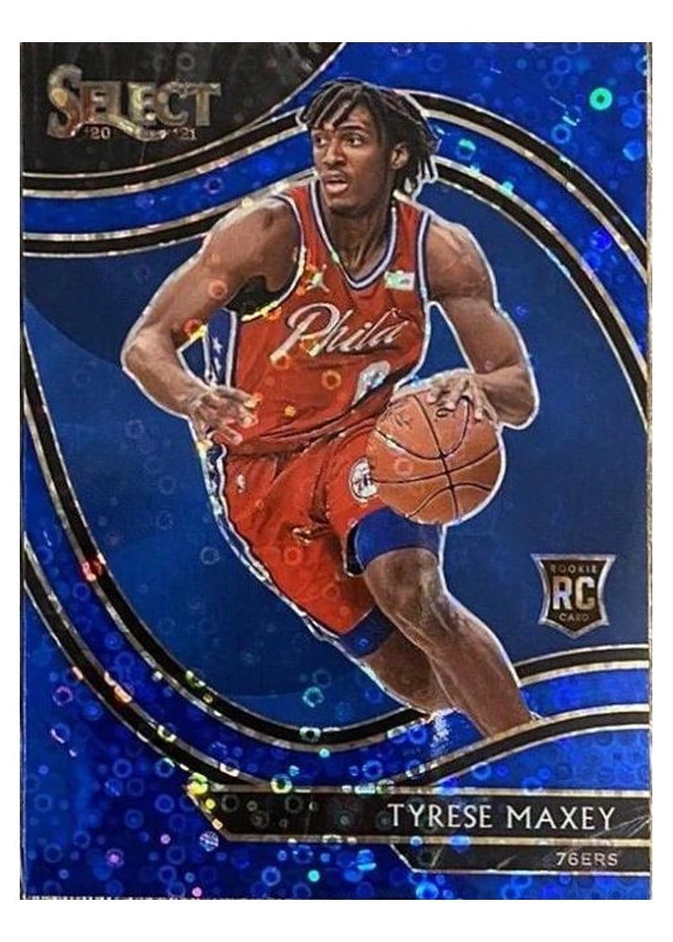 2020-21 Panini Select Base Set Tyrese Maxey #280 card