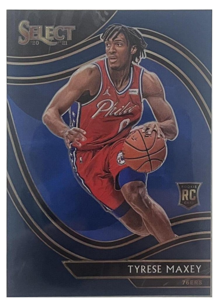 2020-21 Panini Select Base Set Tyrese Maxey #280 card