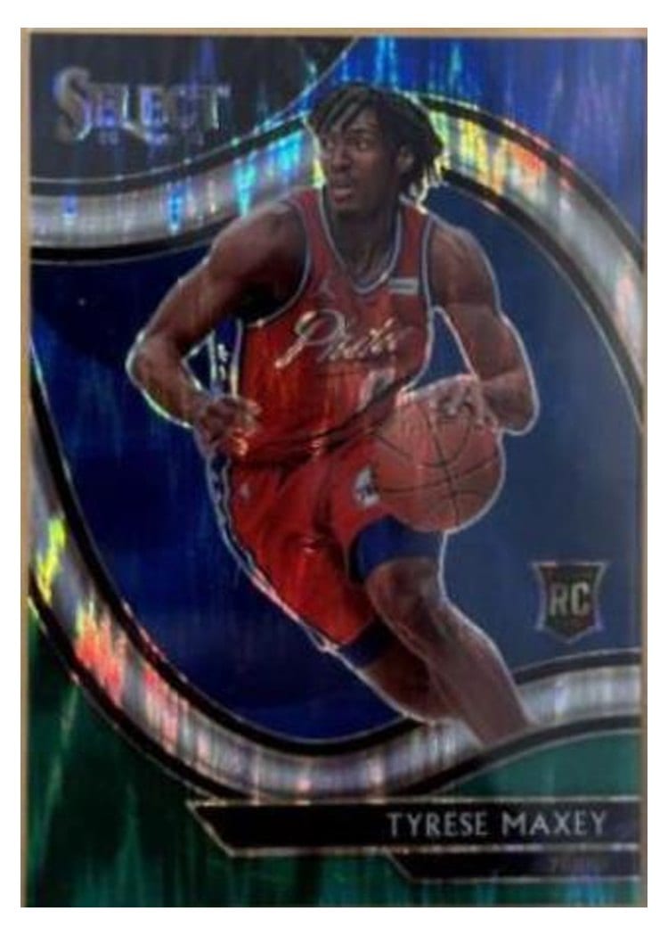 2020-21 Panini Select Base Set Tyrese Maxey #280 card