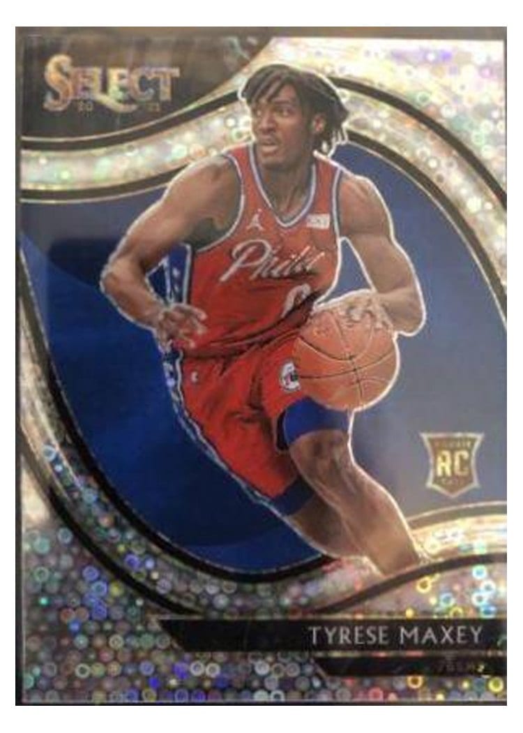 2020-21 Panini Select Base Set Tyrese Maxey #280 card