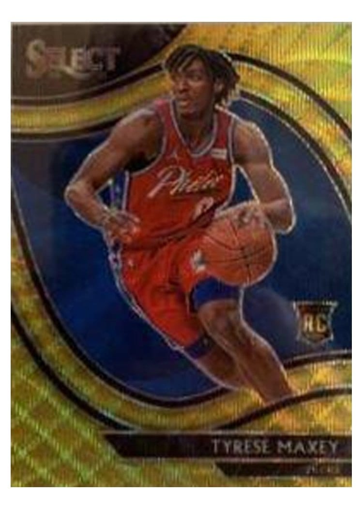 2020-21 Panini Select Base Set Tyrese Maxey #280 card