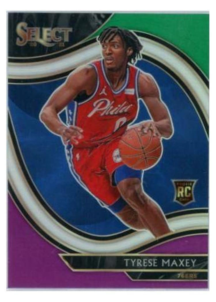 2020-21 Panini Select Base Set Tyrese Maxey #280 card