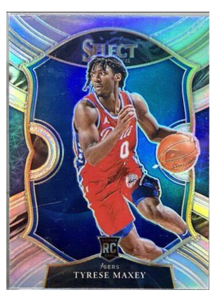 2020-21 Panini Select Base Set Tyrese Maxey #280 card
