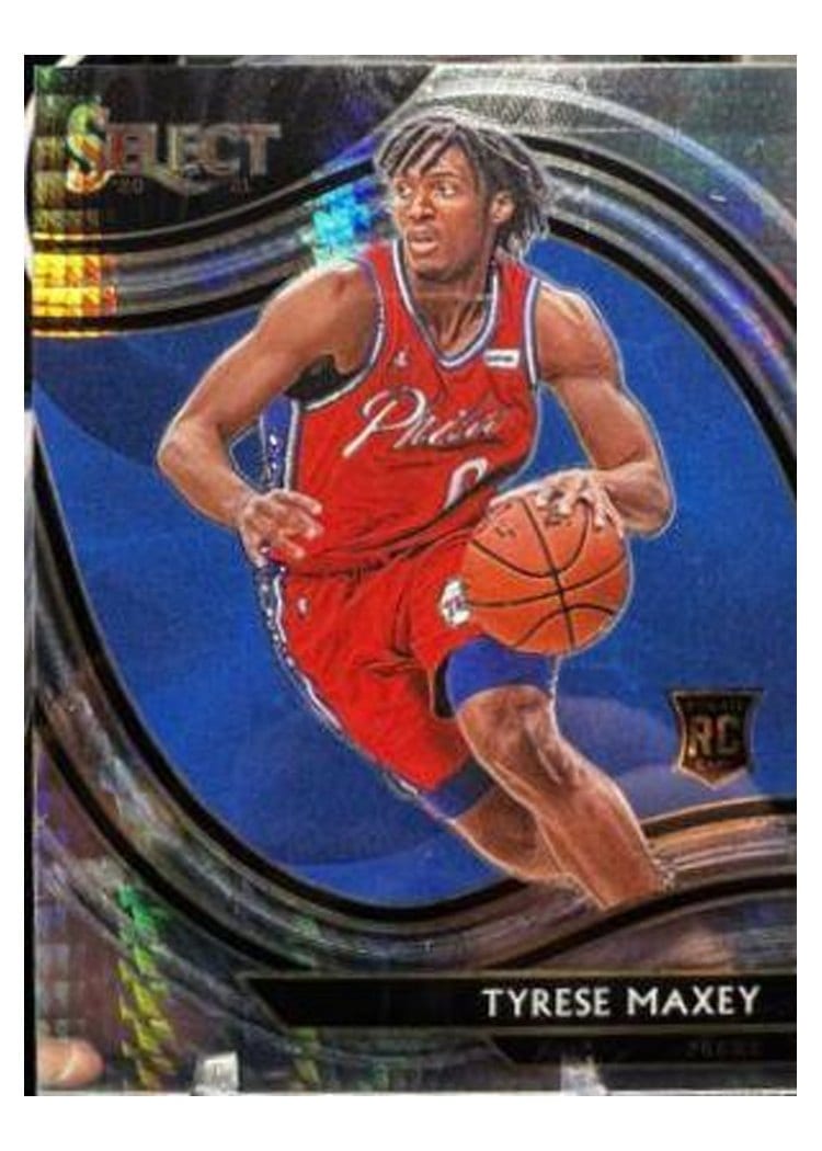 2020-21 Panini Select Base Set Tyrese Maxey #280 card