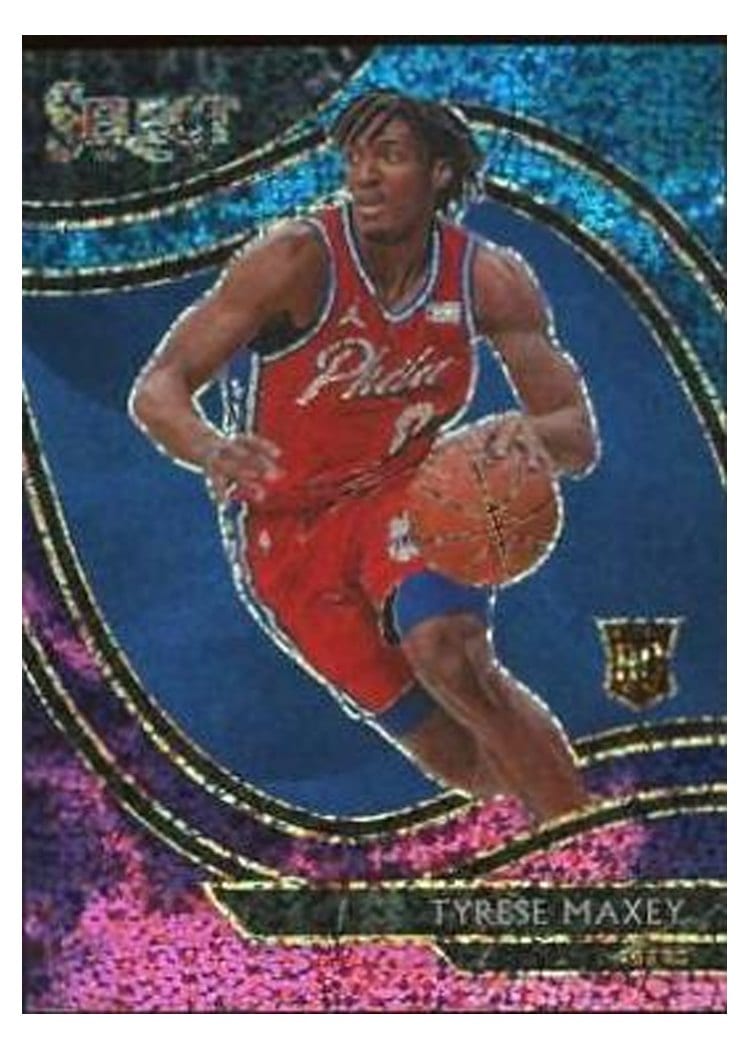 2020-21 Panini Select Base Set Tyrese Maxey #280 card