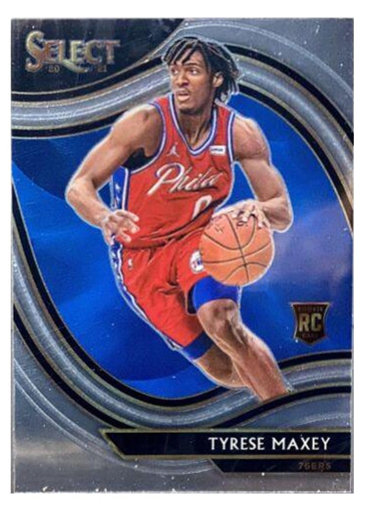 2020-21 Panini Select Base Set Tyrese Maxey #280 card