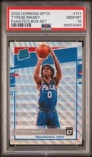 2020 Panini Donruss Optic Tyrese Maxey #171 card