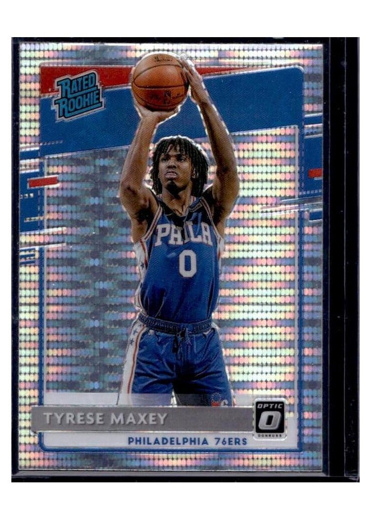 2020 Panini Donruss Optic Tyrese Maxey Silver Pulsar #171 card