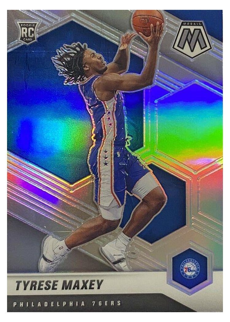 2020 Panini Mosaic Tyrese Maxey #203 card