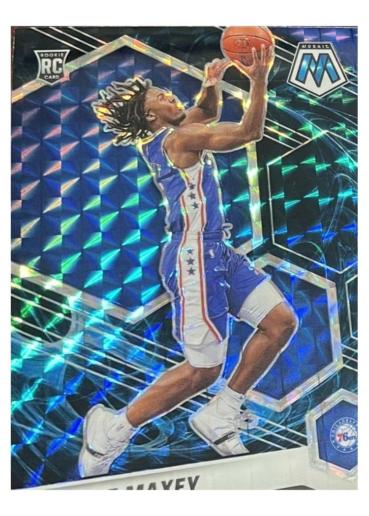 2020 Panini Mosaic Tyrese Maxey #203 card