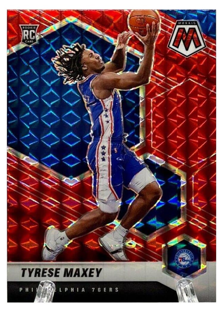 2020 Panini Mosaic Tyrese Maxey #203 card