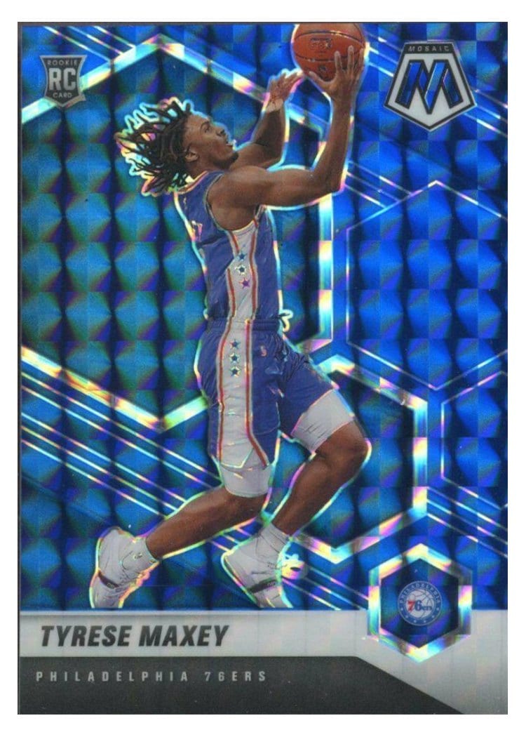 2020 Panini Mosaic Tyrese Maxey #203 card