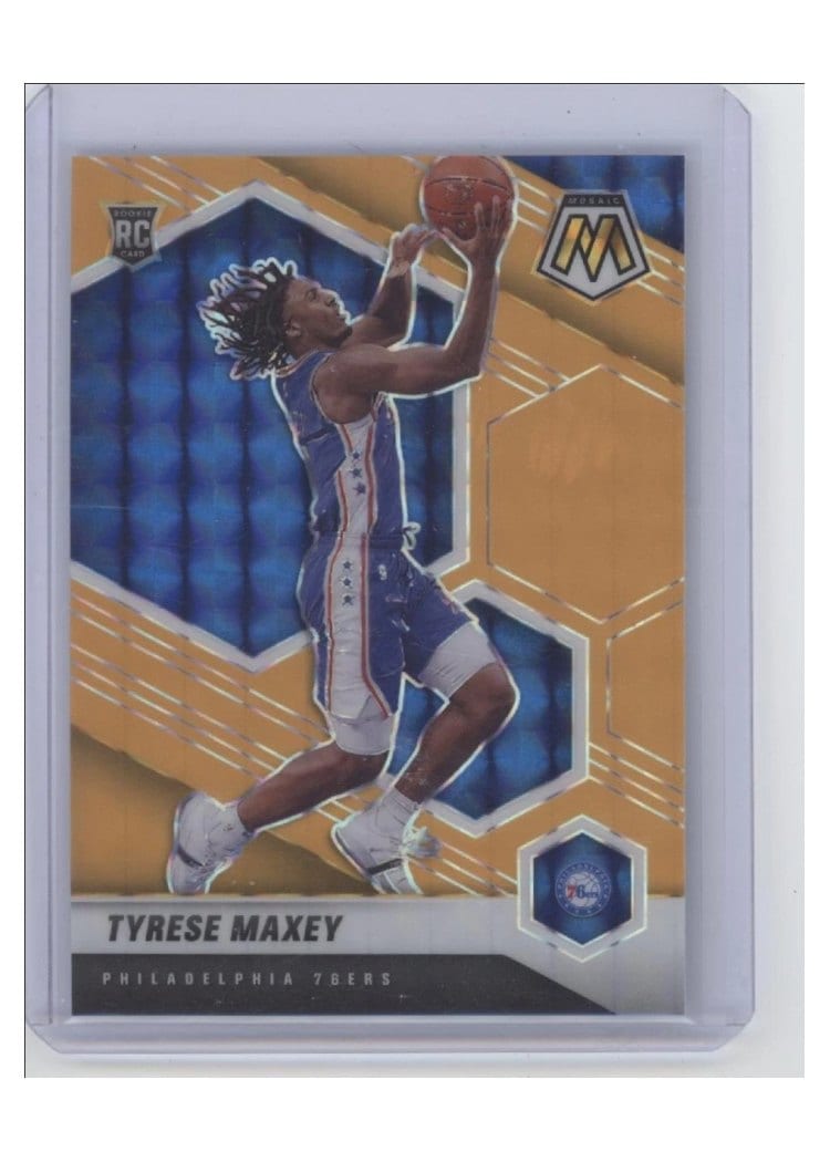 2020 Panini Mosaic Tyrese Maxey #203 card