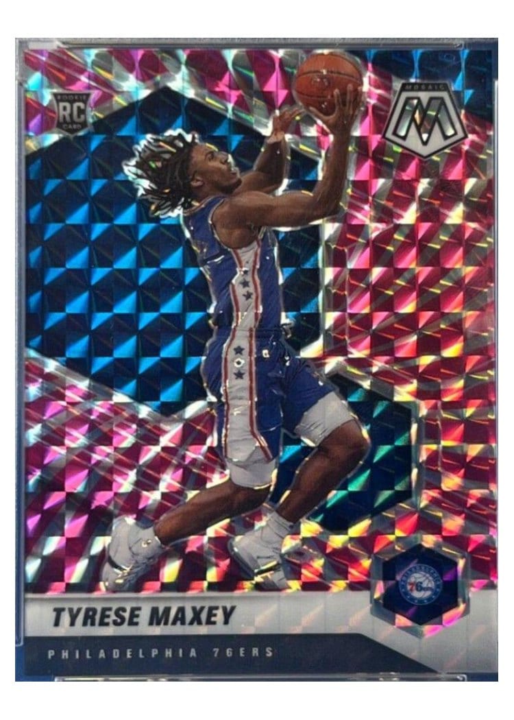 2020 Panini Mosaic Tyrese Maxey #203 card