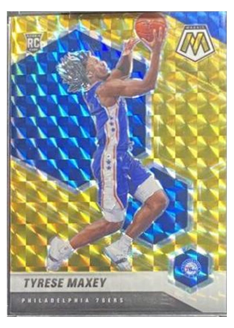 2020 Panini Mosaic Tyrese Maxey #203 card