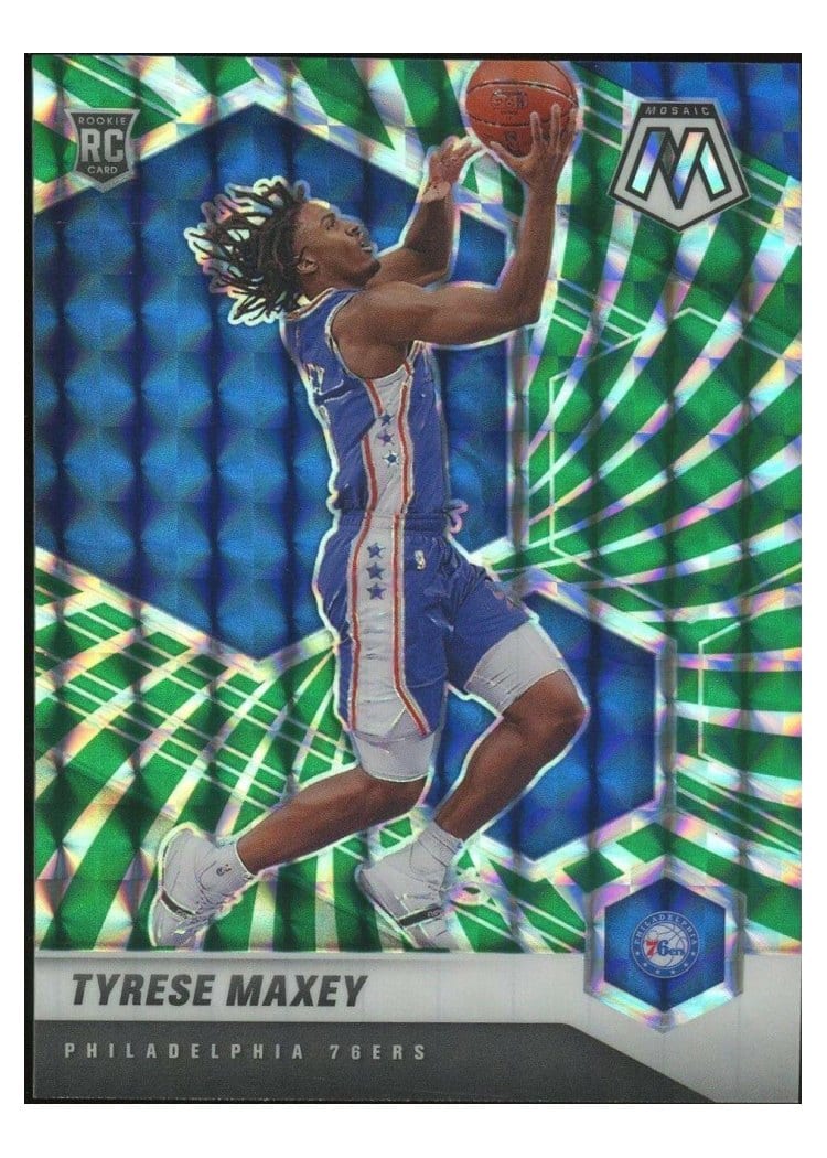 2020 Panini Mosaic Tyrese Maxey #203 card