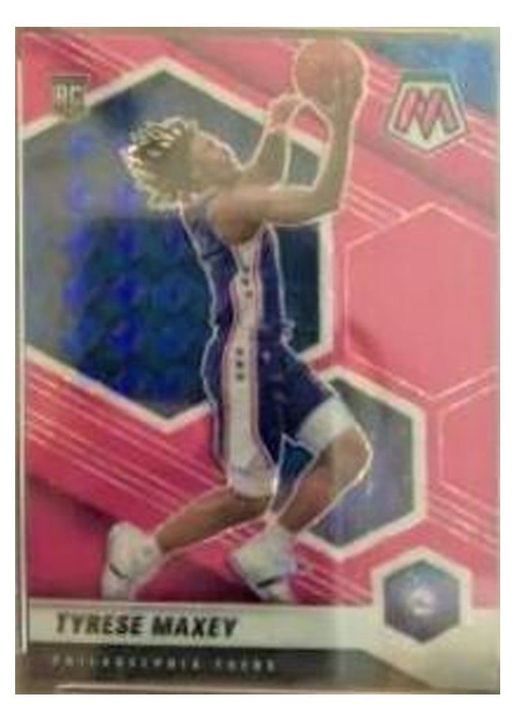 2020 Panini Mosaic Tyrese Maxey #203 card
