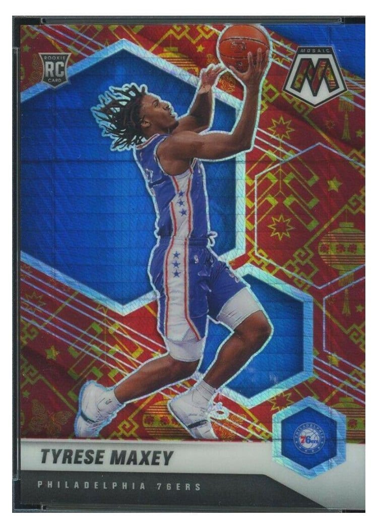 2020 Panini Mosaic Tyrese Maxey #203 card