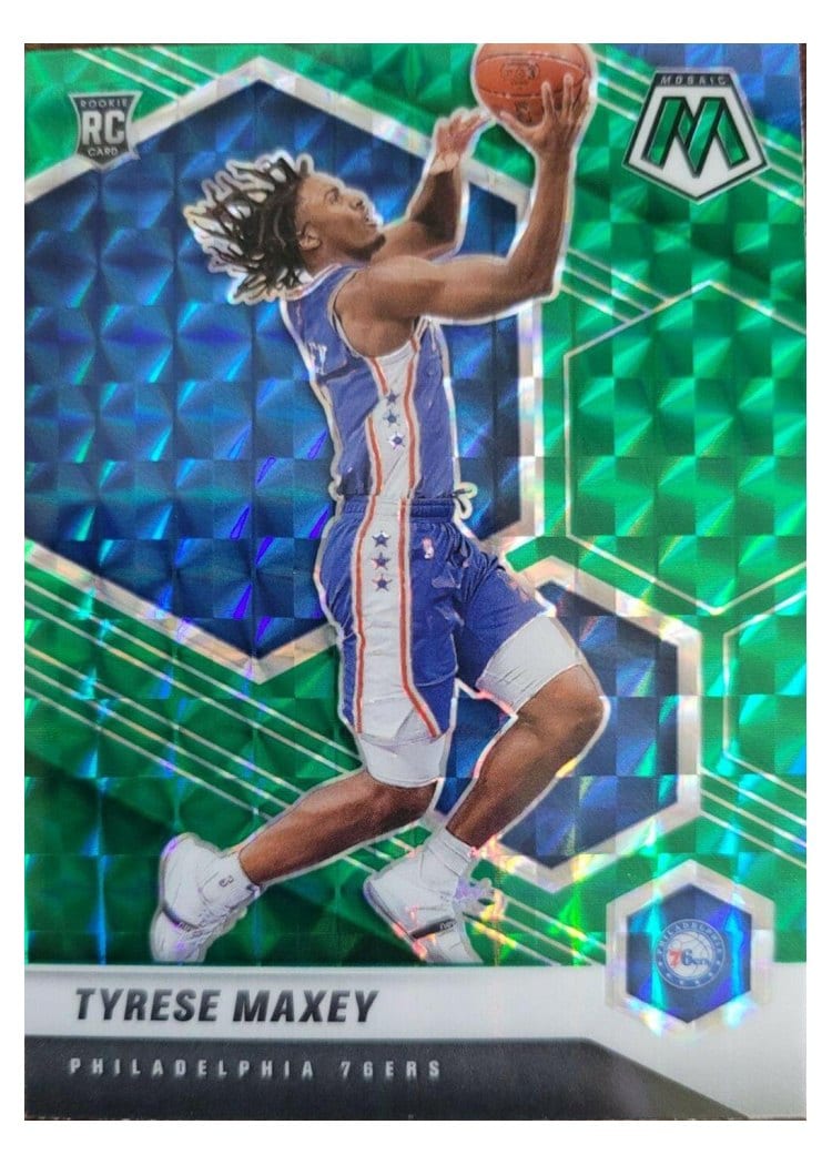 2020 Panini Mosaic Tyrese Maxey #203 card