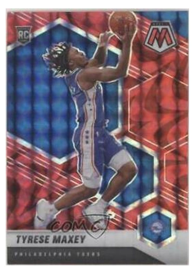 2020 Panini Mosaic Tyrese Maxey #203 card