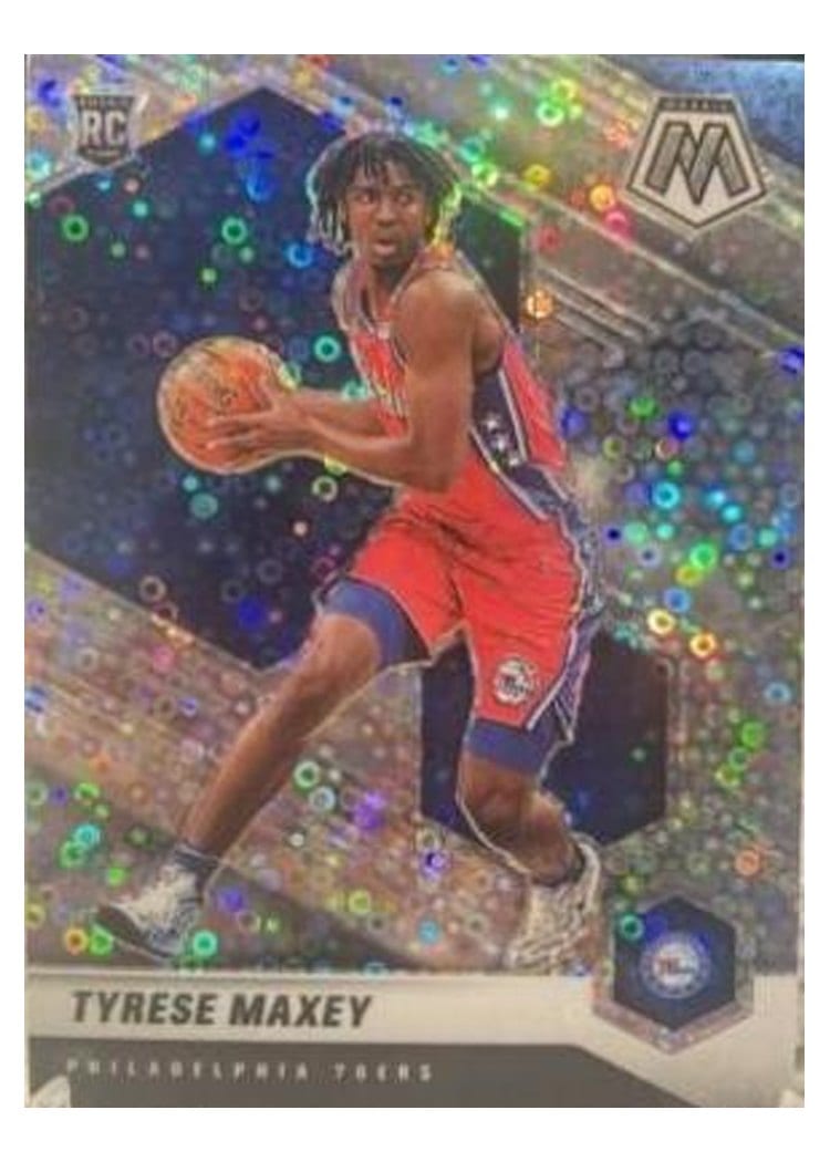 2020 Panini Mosaic Tyrese Maxey #203 card