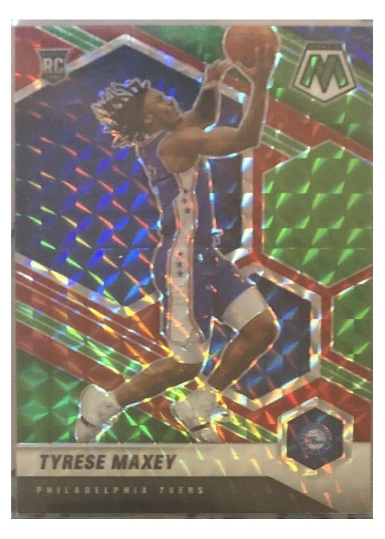 2020 Panini Mosaic Tyrese Maxey #203 card
