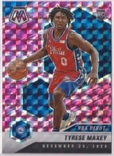 2020 Panini Mosaic Tyrese Maxey #263 card