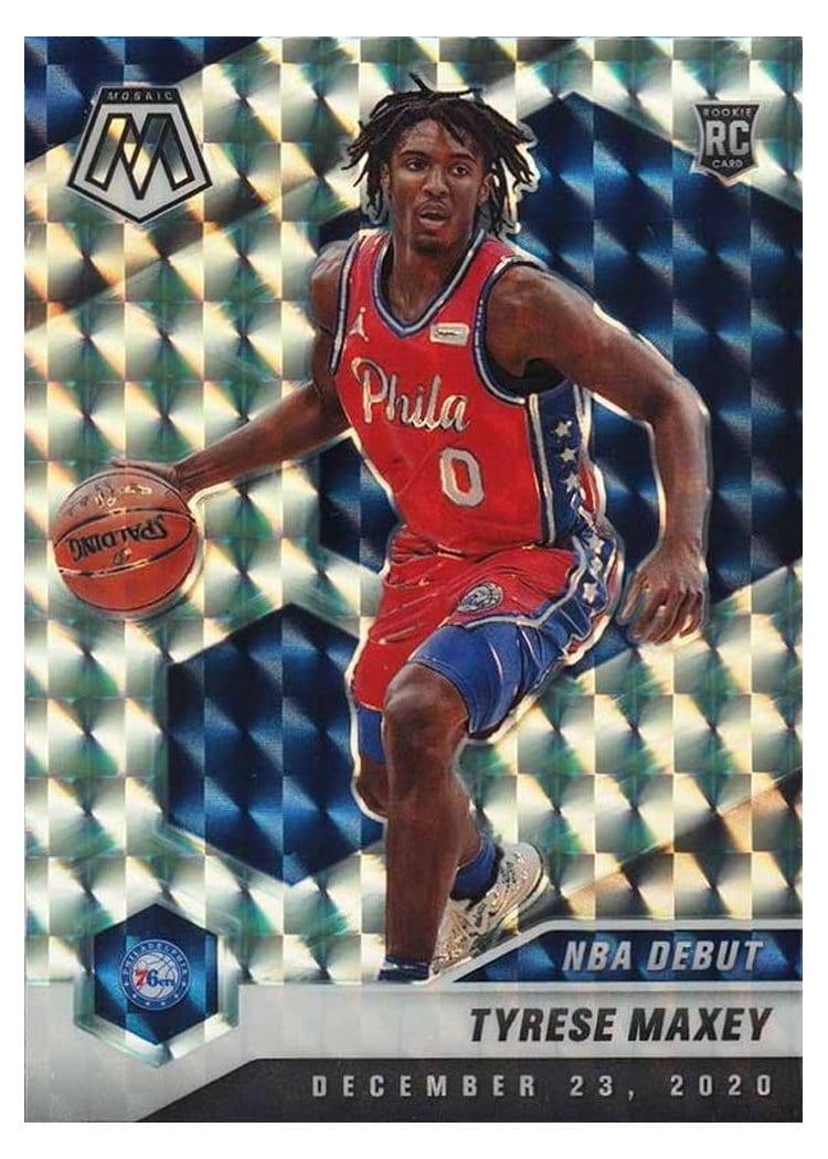 2020 Panini Mosaic Tyrese Maxey #263 card