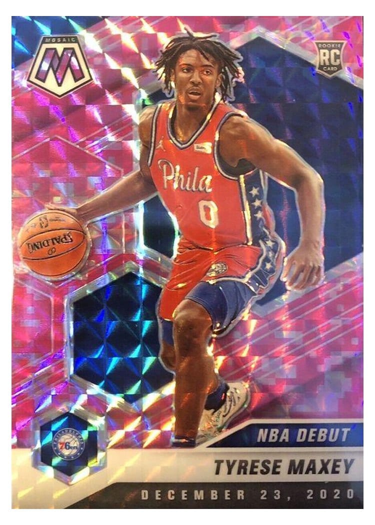 2020 Panini Mosaic Tyrese Maxey #263 card