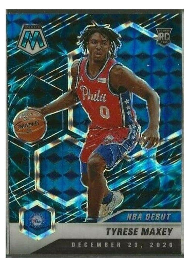 2020 Panini Mosaic Tyrese Maxey #263 card