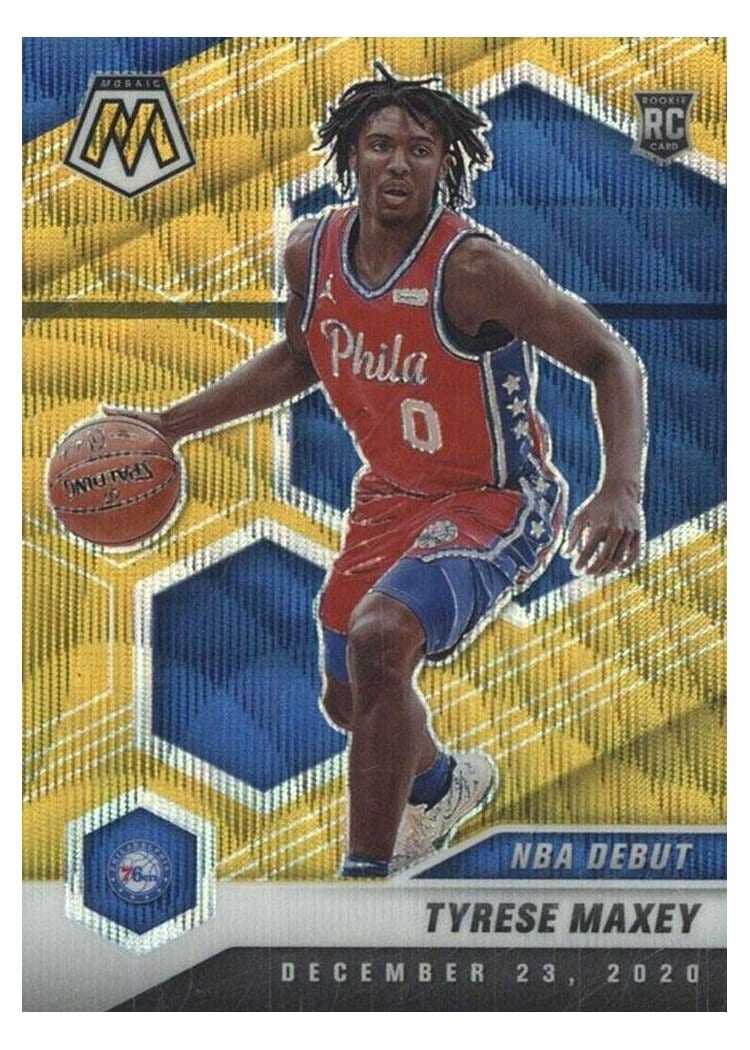 2020 Panini Mosaic Tyrese Maxey #263 card