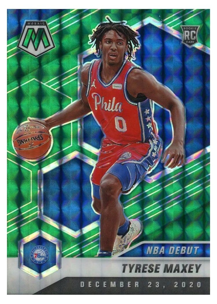 2020 Panini Mosaic Tyrese Maxey #263 card