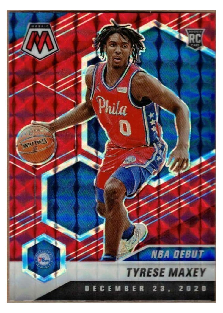 2020 Panini Mosaic Tyrese Maxey #263 card