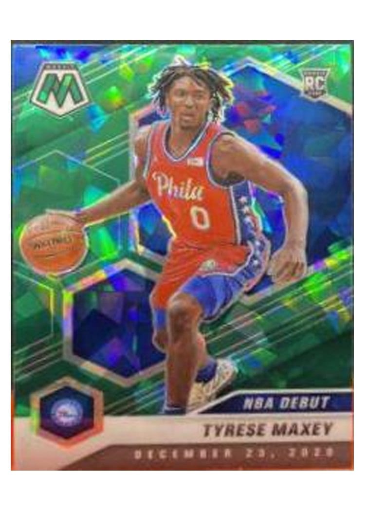 2020 Panini Mosaic Tyrese Maxey #263 card