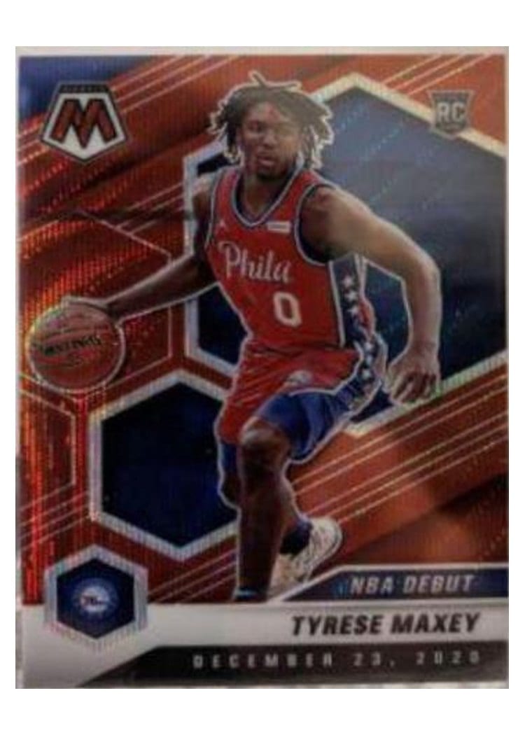 2020 Panini Mosaic Tyrese Maxey #263 card
