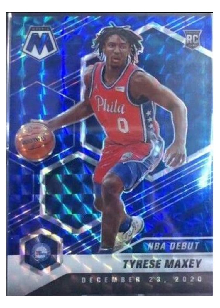 2020 Panini Mosaic Tyrese Maxey #263 card