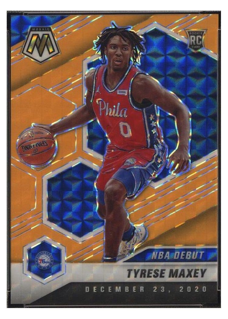 2020 Panini Mosaic Tyrese Maxey #263 card