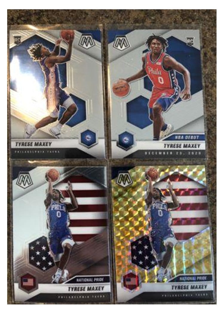 2020 Panini Mosaic Tyrese Maxey #263 card