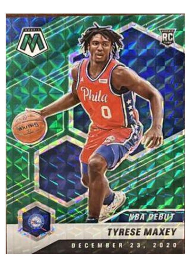 2020 Panini Mosaic Tyrese Maxey #263 card