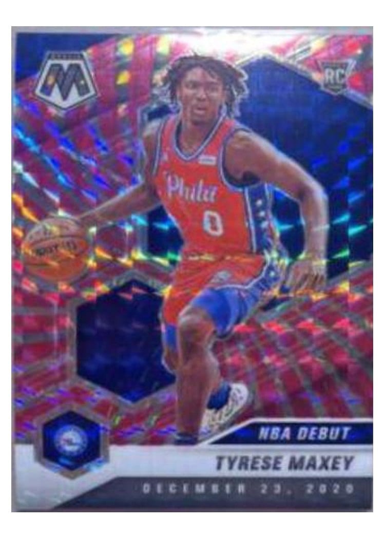 2020 Panini Mosaic Tyrese Maxey #263 card